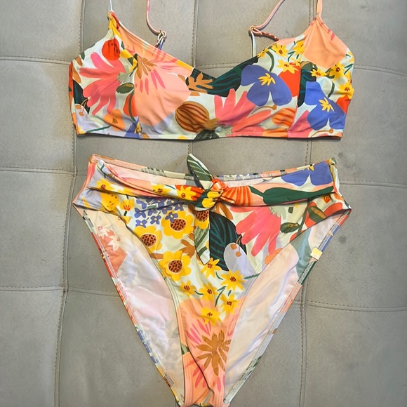summersalt Other - Rifle Paper Summersalt Bikini Top